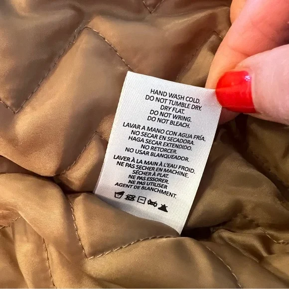 Women’s Brown Barn Jacket with Corduroy Collar - Picture 6 of 6